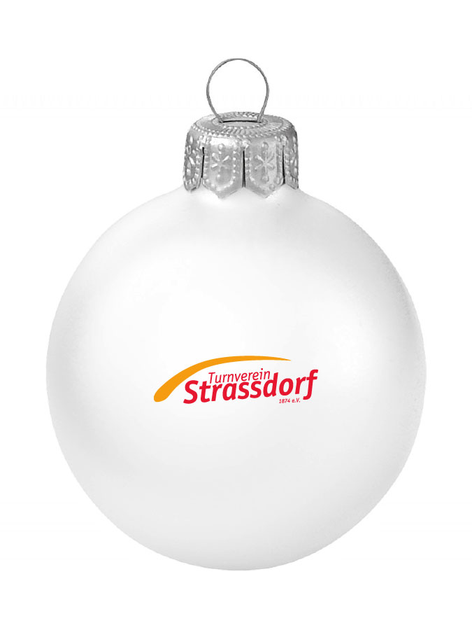 Weihnachtskugel Logo 8cm