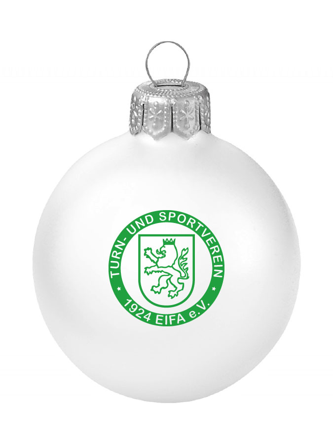 Weihnachtskugel Logo 8cm