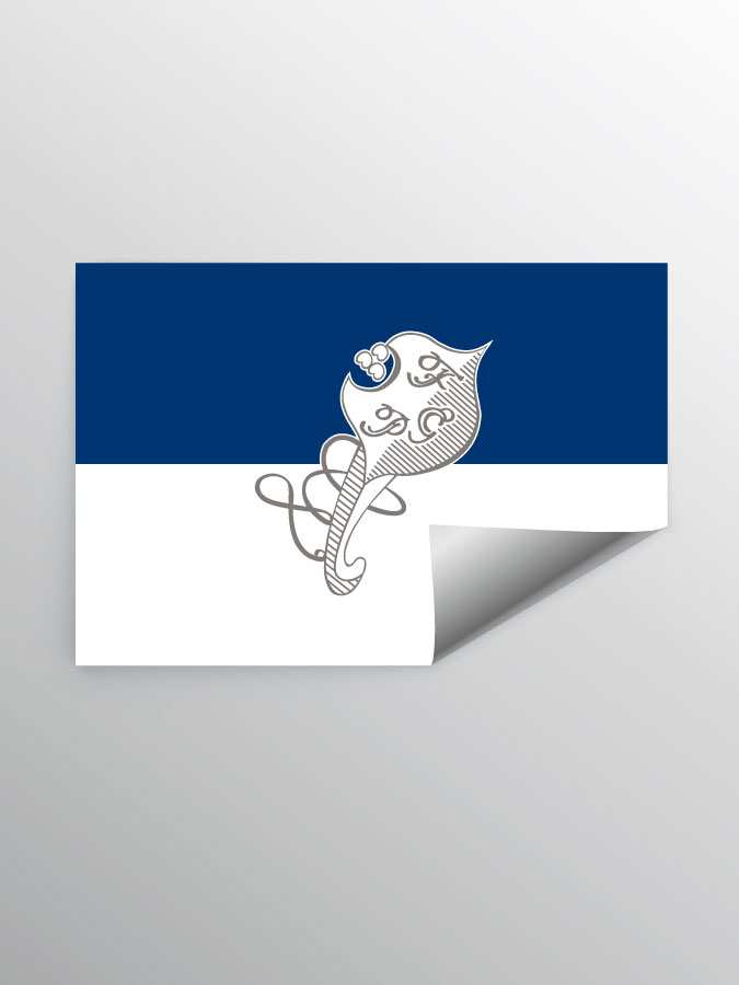 Aufkleber DIN A7 Logo