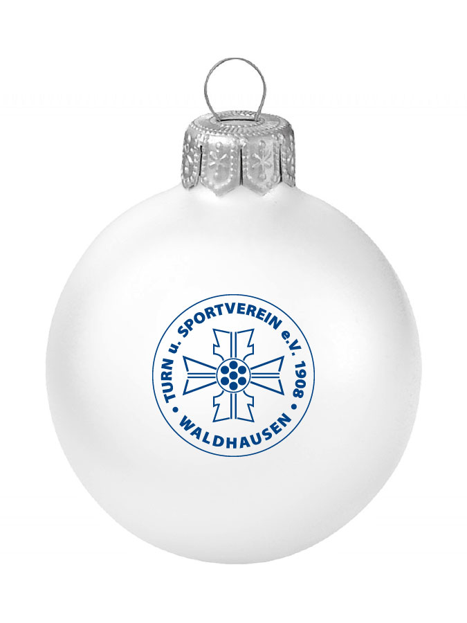 Weihnachtskugel Logo 8cm