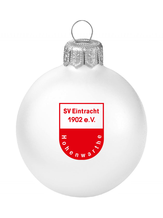 Weihnachtskugel Logo 8cm