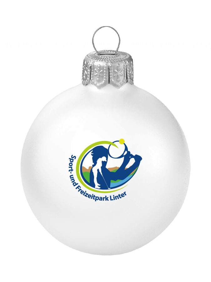 Weihnachtskugel Logo 8cm