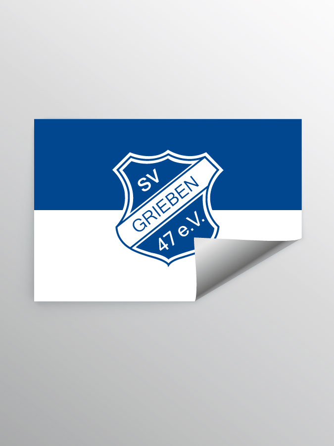 Aufkleber DIN A7 Logo