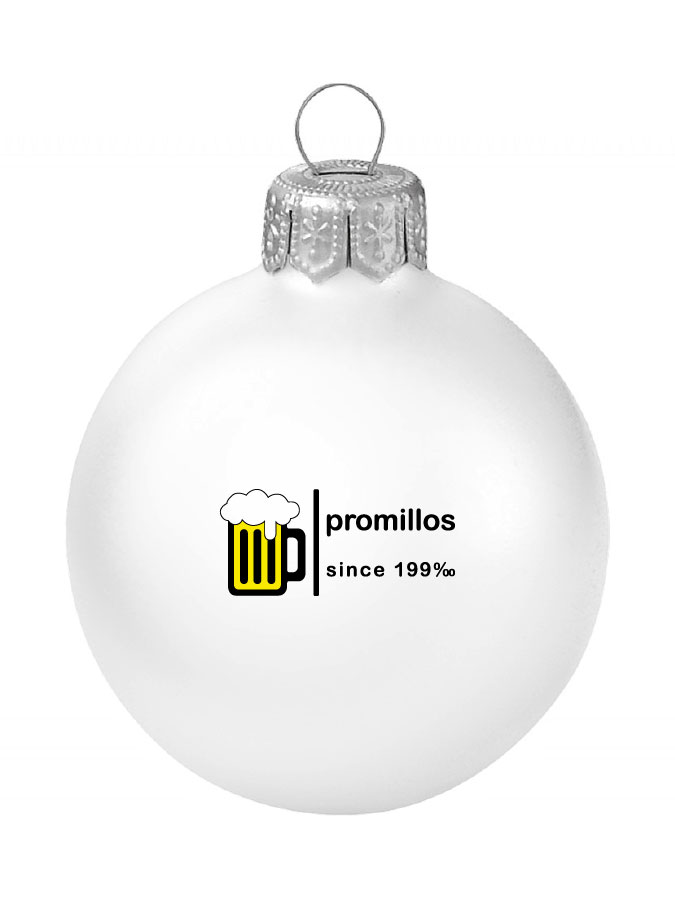 Weihnachtskugel Logo 8cm