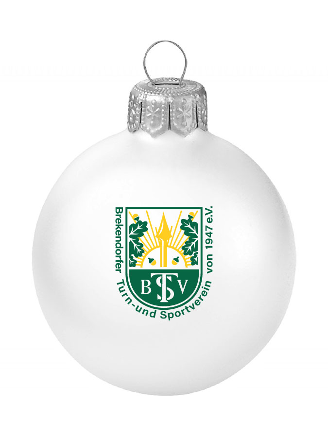 Weihnachtskugel Logo 8cm