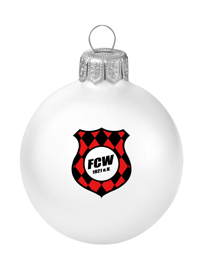 Weihnachtskugel Logo 8cm