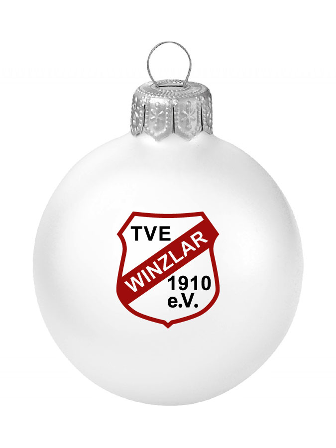 Weihnachtskugel Logo 8cm