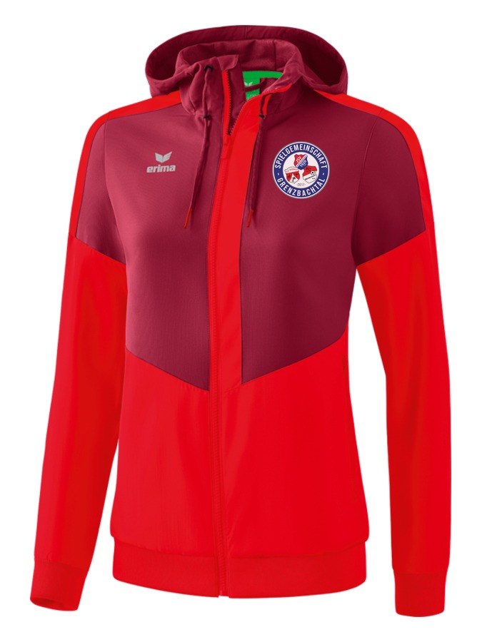 Erima Squad Tracktop Jacke mit Kapuze Damen