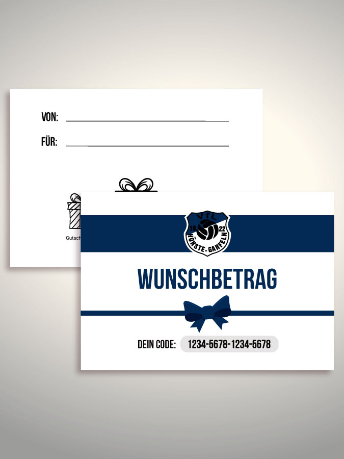 Geschenkgutschein per Versand (Weiß)
