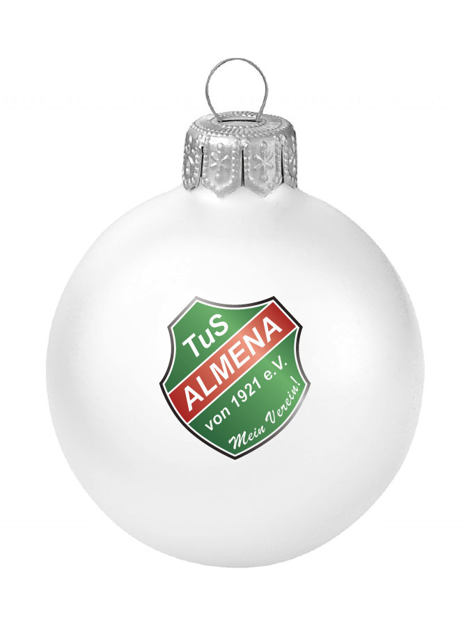 Weihnachtskugel Logo 8cm