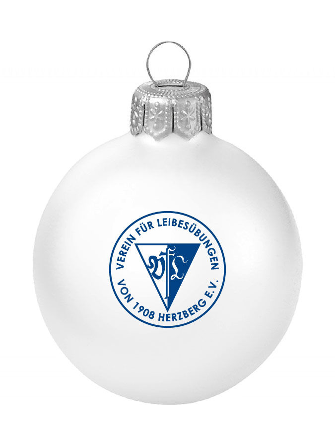 Weihnachtskugel Logo 8cm