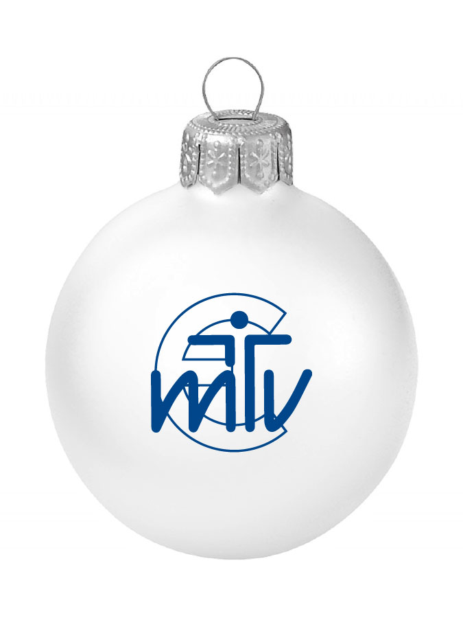 Weihnachtskugel Logo 8cm