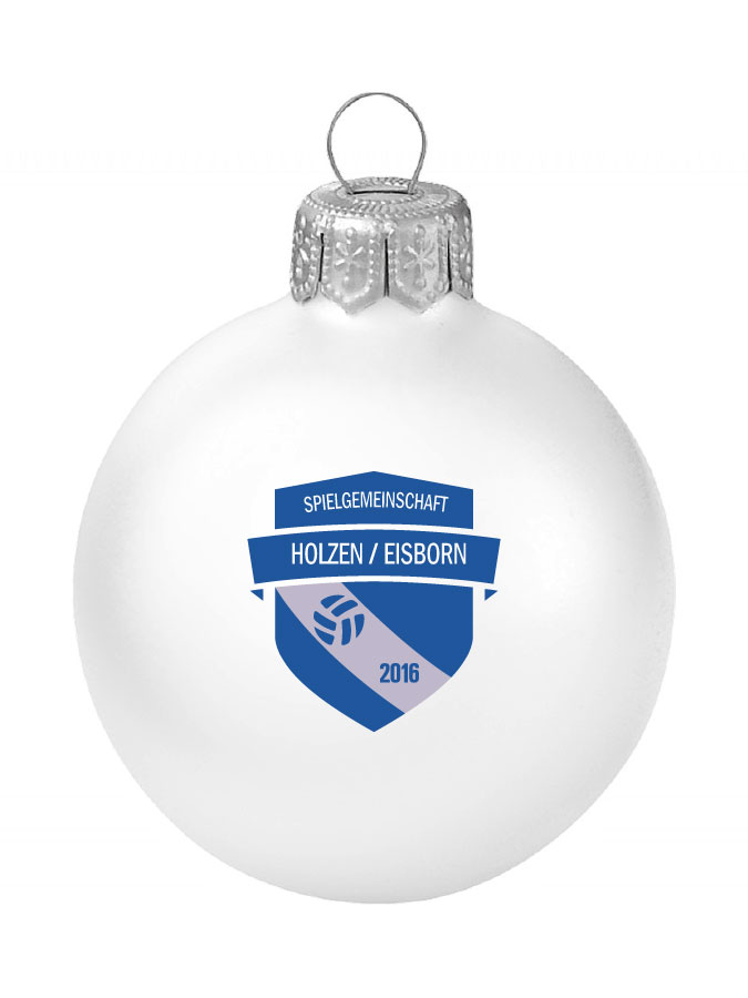 Weihnachtskugel Logo 8cm