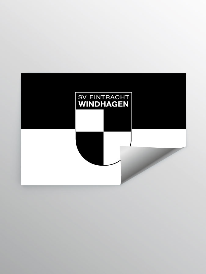 Aufkleber DIN A7 Logo