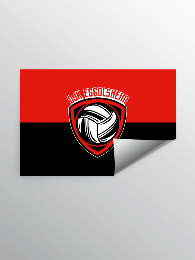 Aufkleber DIN A7 Logo