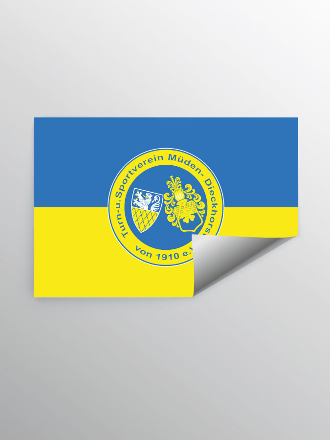 Aufkleber DIN A7 Logo