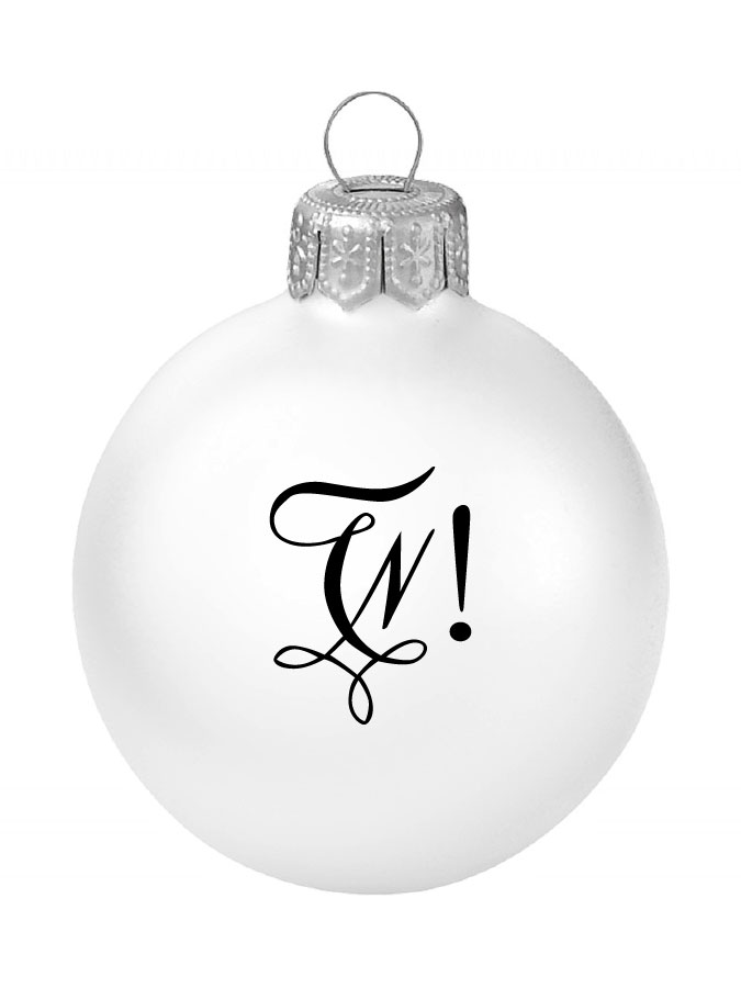 Weihnachtskugel Logo 8cm