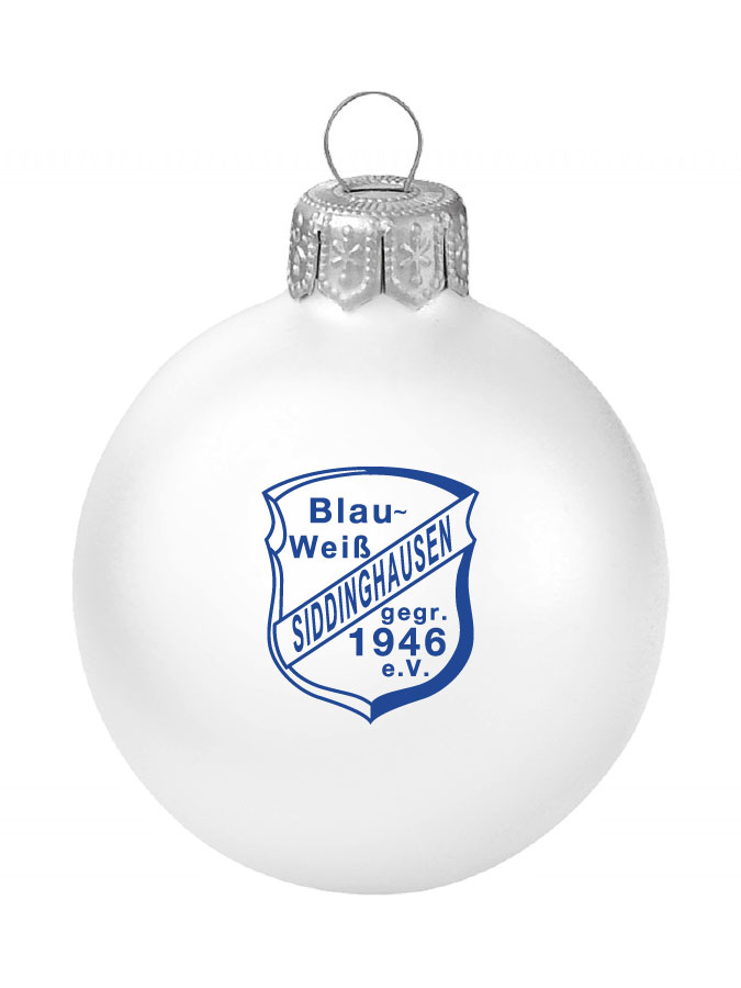 Weihnachtskugel Logo 8cm