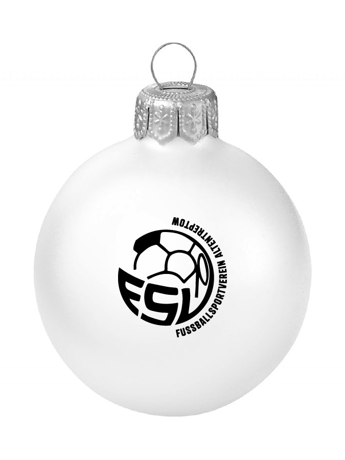 Weihnachtskugel Logo 8cm
