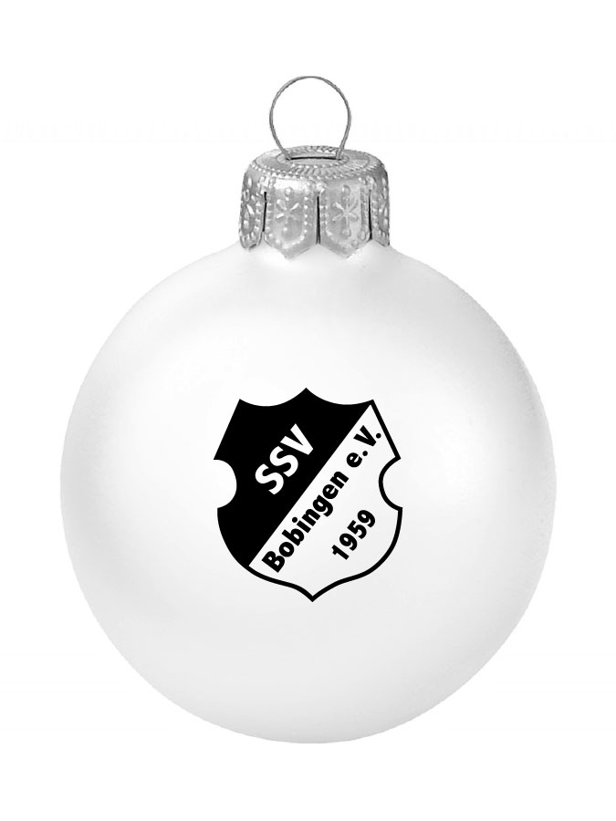 Weihnachtskugel Logo 8cm