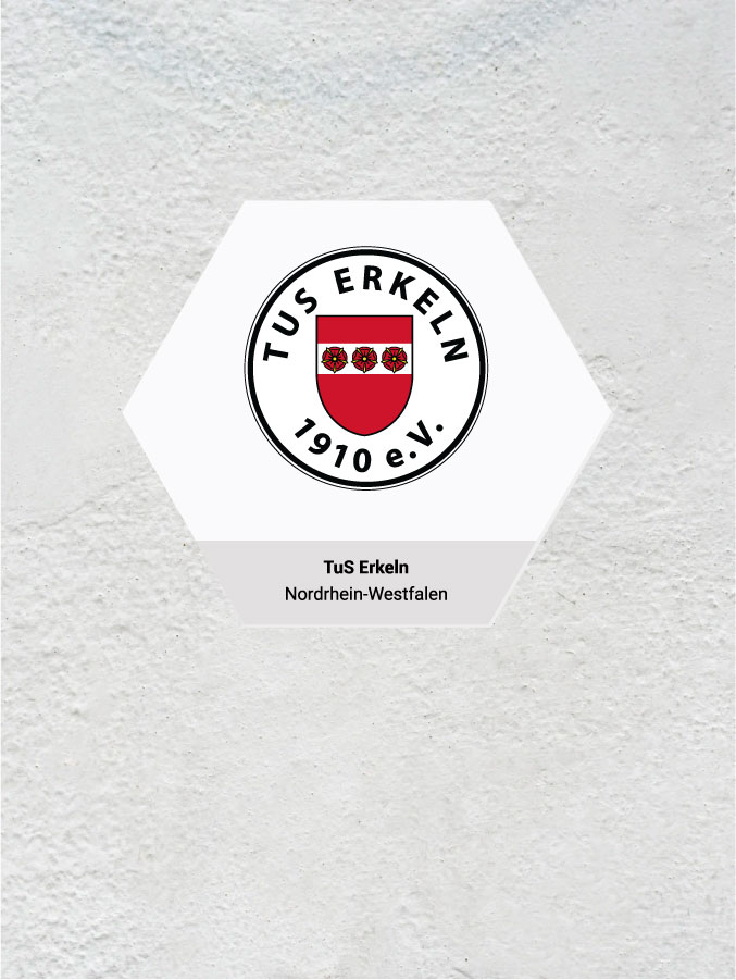 Wandkachel Hexagon mit Logo