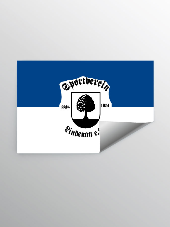 Aufkleber DIN A7 Logo