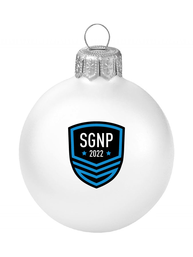 Weihnachtskugel Logo 8cm