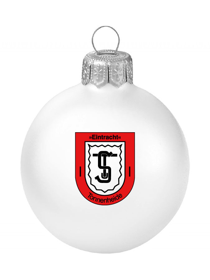 Weihnachtskugel Logo 8cm