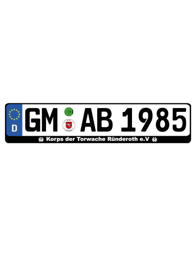 Kennzeichenhalter Kalden (2er Set)