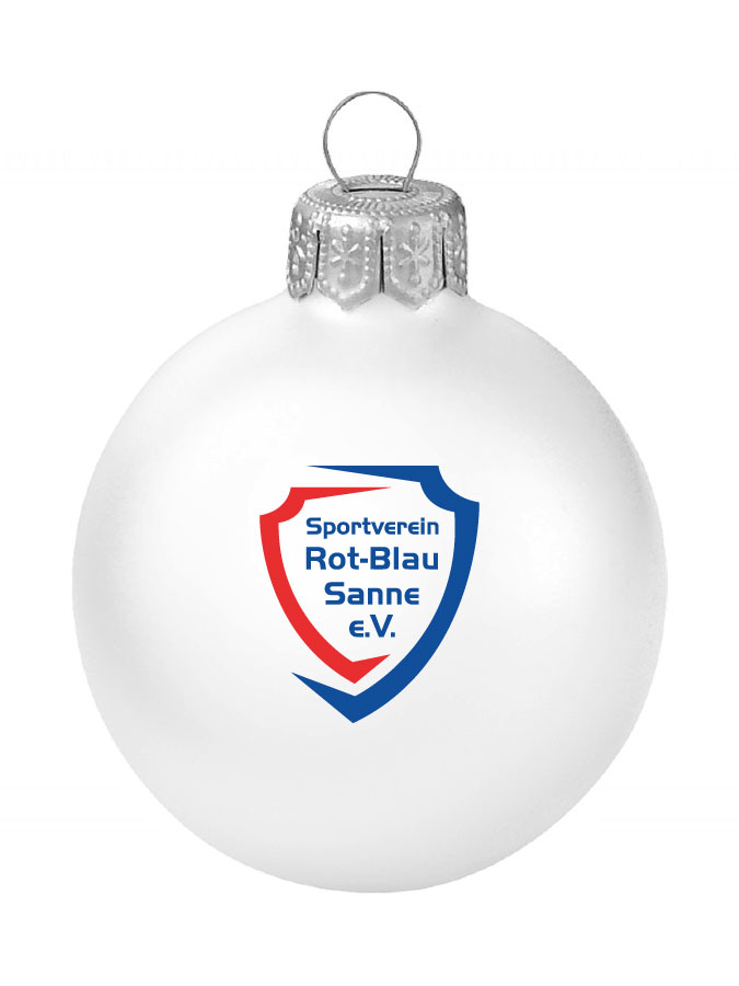 Weihnachtskugel Logo 8cm