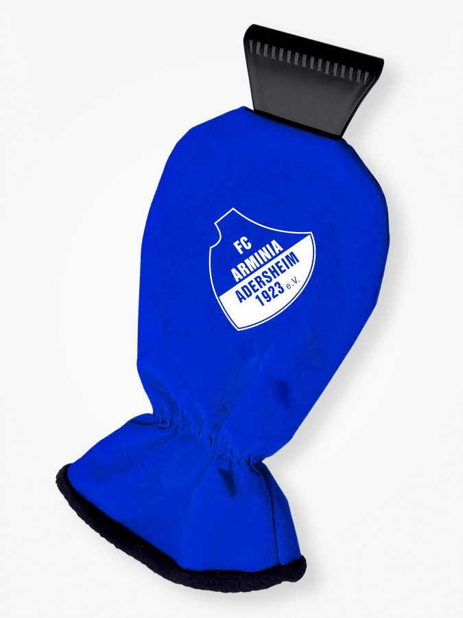 Eiskratzer mit Handschuh