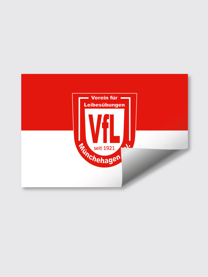 Aufkleber DIN A7 Logo
