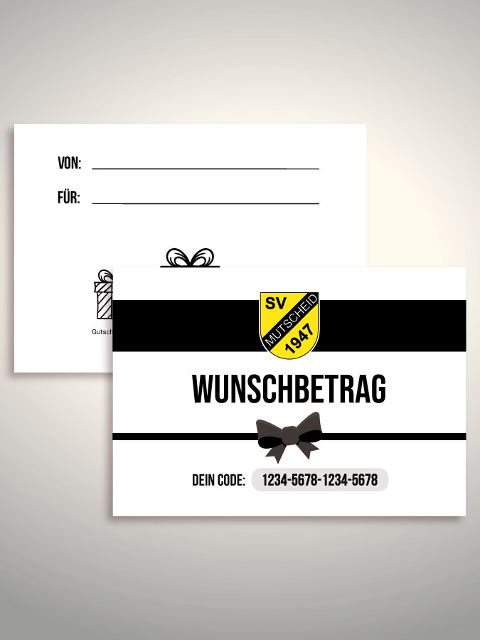 Geschenkgutschein per Versand (Weiß)