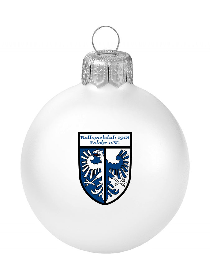 Weihnachtskugel Logo 8cm