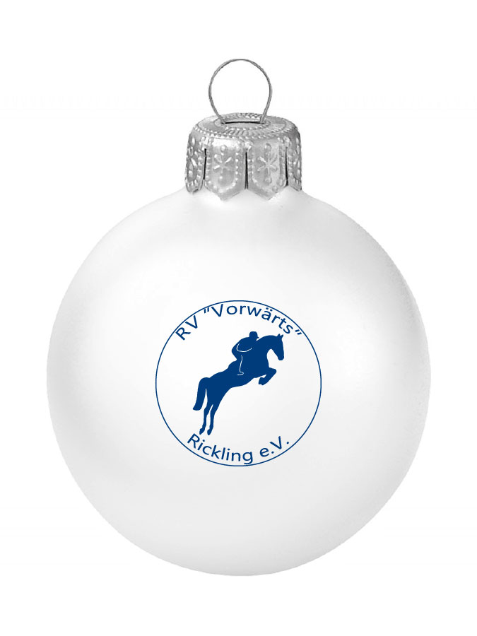 Weihnachtskugel Logo 8cm