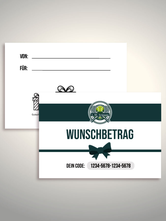 Geschenkgutschein per Versand (Weiß)