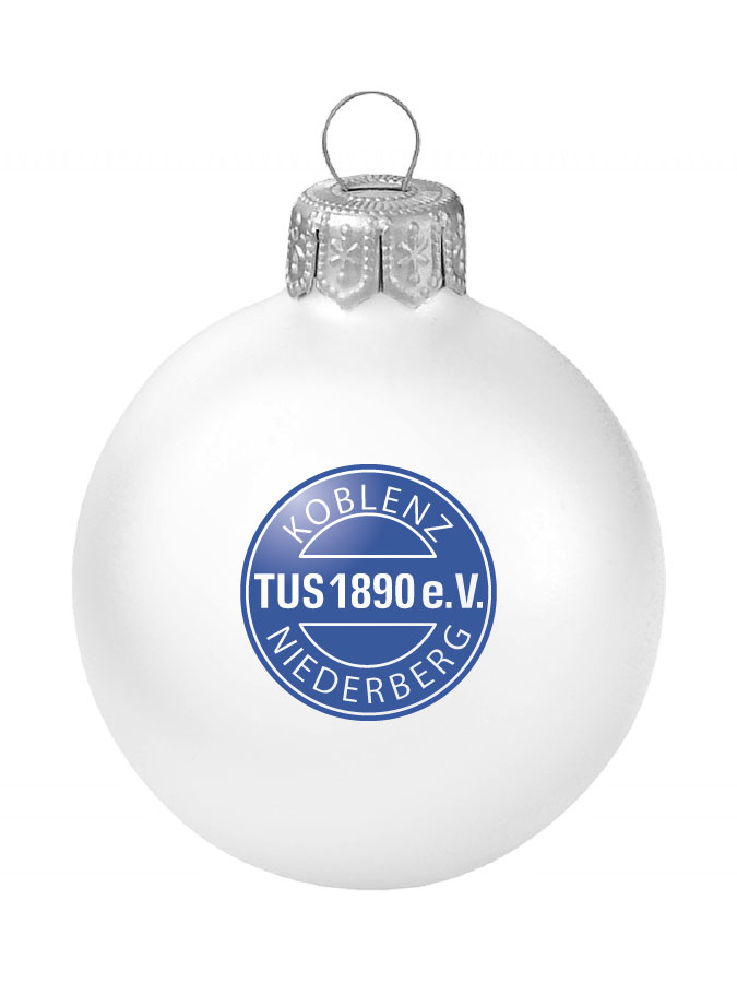 Weihnachtskugel Logo 8cm