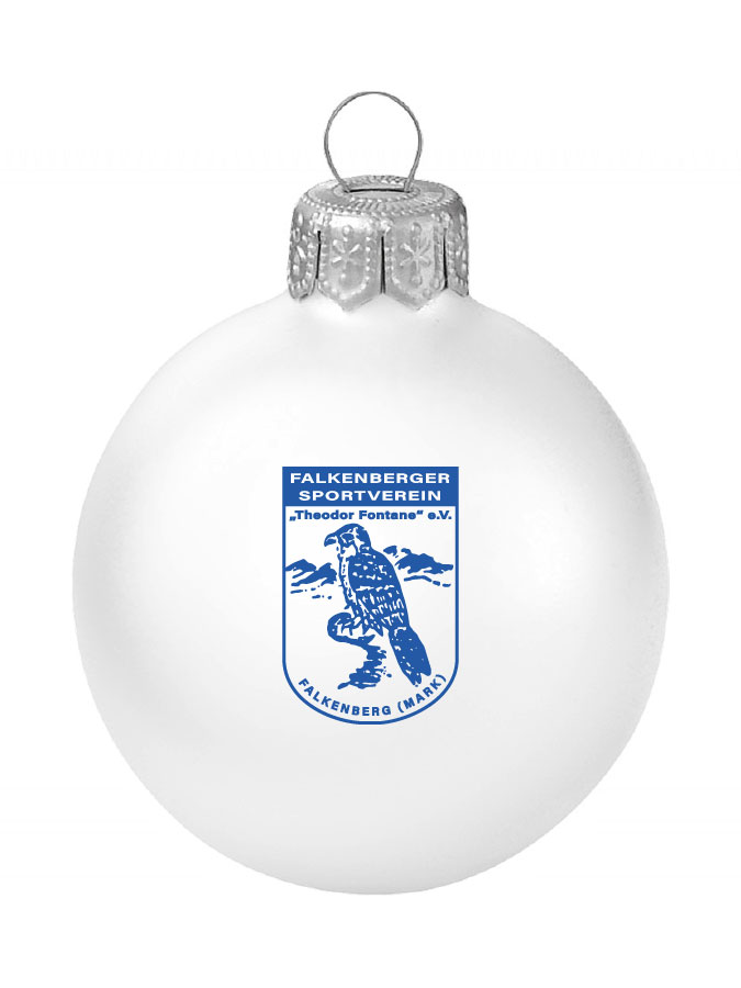 Weihnachtskugel Logo 8cm