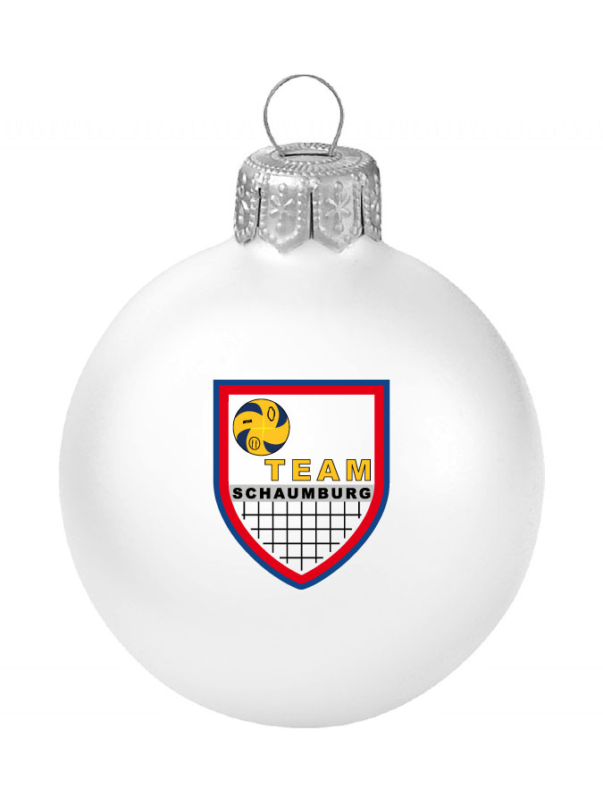 Weihnachtskugel Logo 8cm