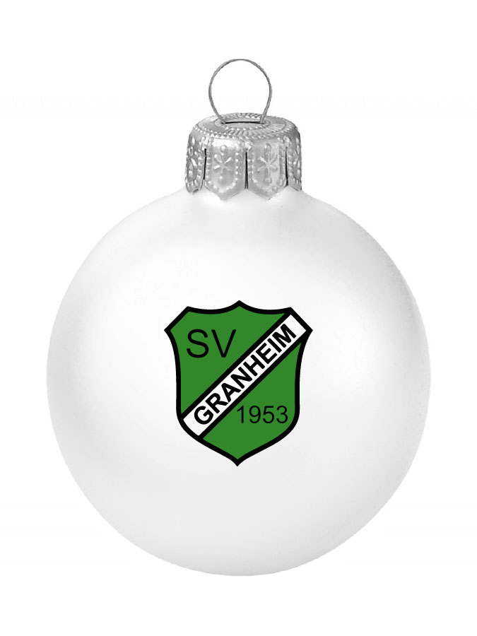 Weihnachtskugel Logo 8cm