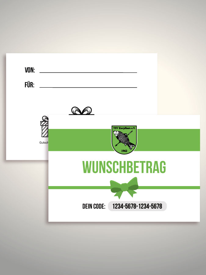 Geschenkgutschein per Versand (Weiß)
