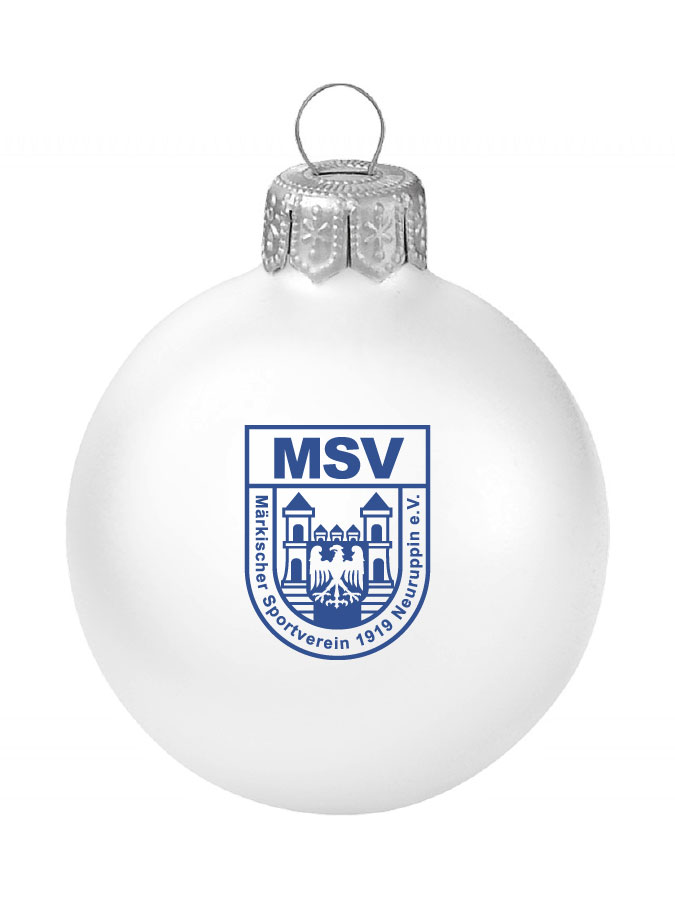 Weihnachtskugel Logo 8cm