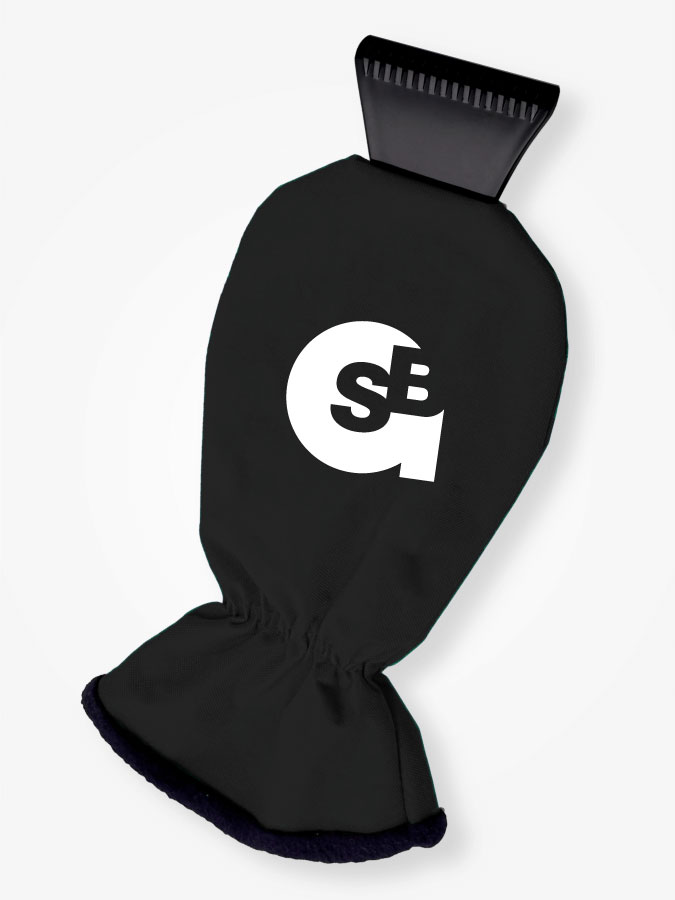 Eiskratzer mit Handschuh