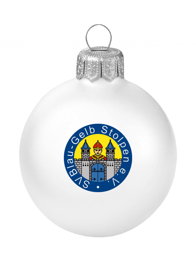 Weihnachtskugel Logo 8cm