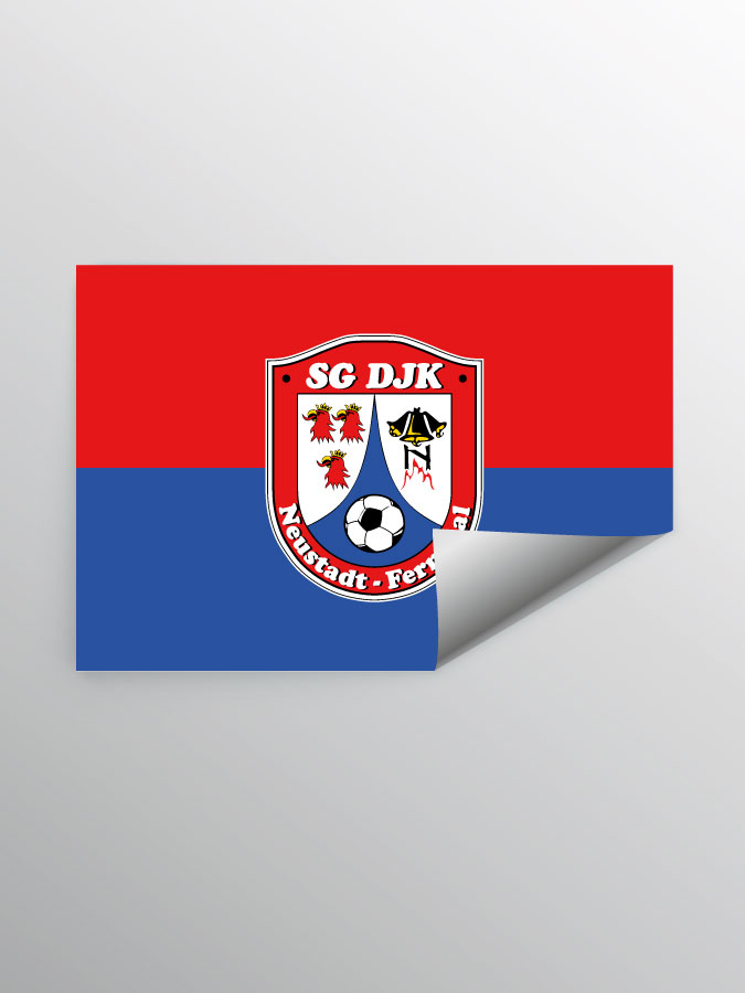 Aufkleber DIN A7 Logo
