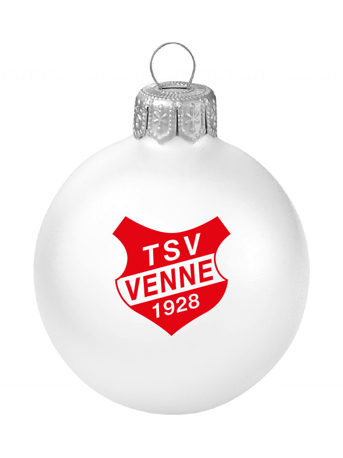 Weihnachtskugel Logo 8cm