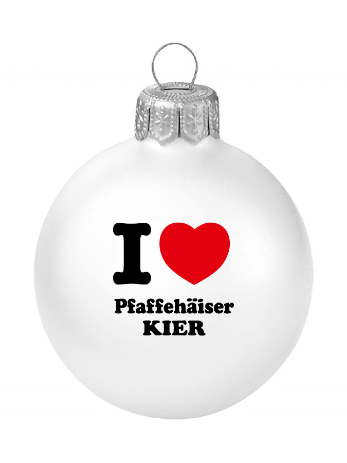 Weihnachtskugel Logo 8cm