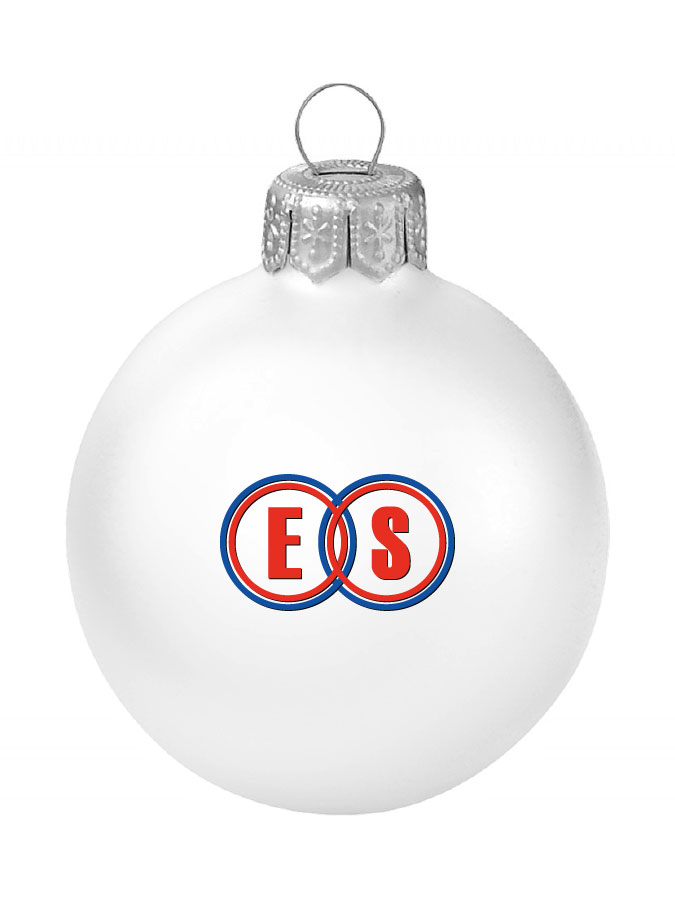 Weihnachtskugel Logo 8cm