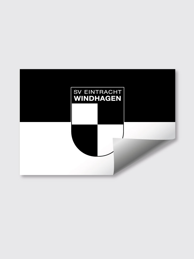 Aufkleber DIN A7 Logo