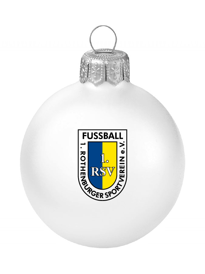 Weihnachtskugel Logo 8cm